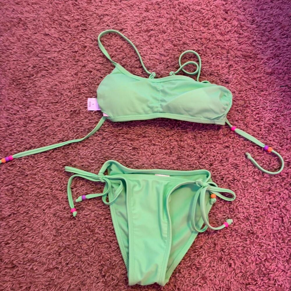 Wild-fable Women's Green Bikinis-and-tankini-sets